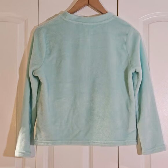 Disney Women's Top Aqua Size M 100 Star Wars Cute Grogu Fleece PJ Super Soft - Picture 6 of 8